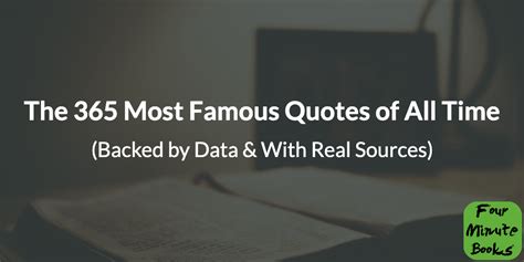 The 365 Most Famous Quotes of All Time (Backed by Data).